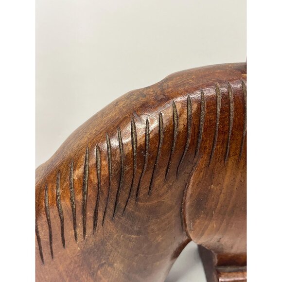 MCM Handcarved Wood Donkey Bookends 1942 Puerto Rico - Picture 5 of 10